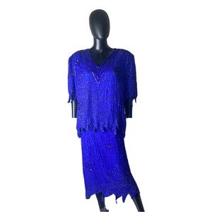 Laurence kazar 2 pieces skirt set, Sz 1X (b9)